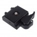 Black Metal Quick Release Plate Clamp Adapter Set For SLR DSLR Camera Tripod